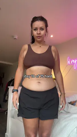 75 hard 10 day transformation! Small changes, but still there! 