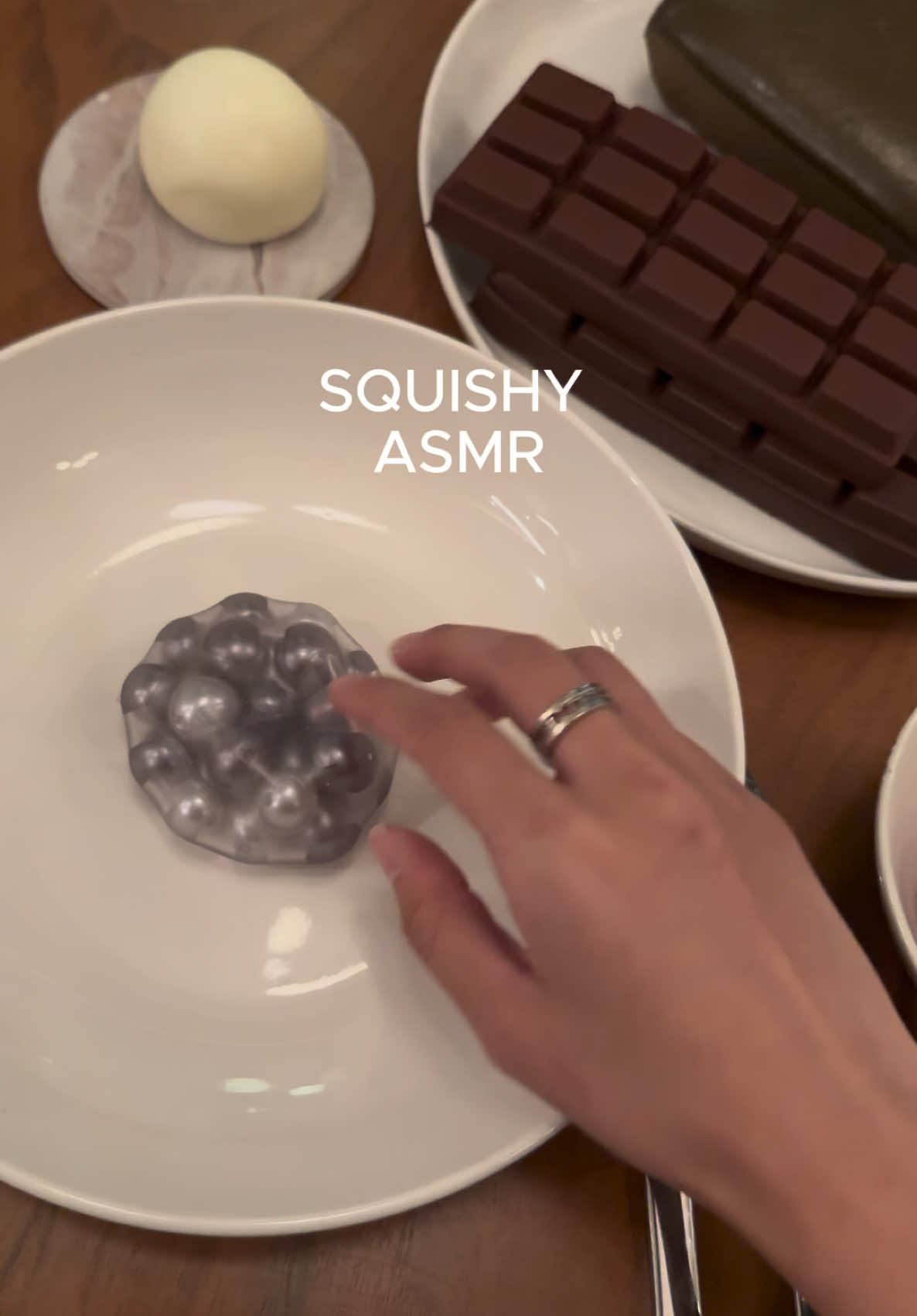 Squishy ASMR time #fidgettoys #asmr #squishy #pearlsquishy #stressball #chocolatesquishy #toastsquishy everything from #judgykittysquishy 