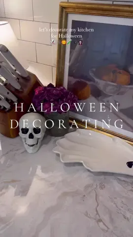 decorating my kitchen for spooky season👻🎃 @Bloom Nutrition #bloompartner #amazonfinds #primedaydeals #amazonfavorites #homedecor #decorating #spookyseason #spooky #halloween #halloweendecor #fall  #asmr #asmrhome 