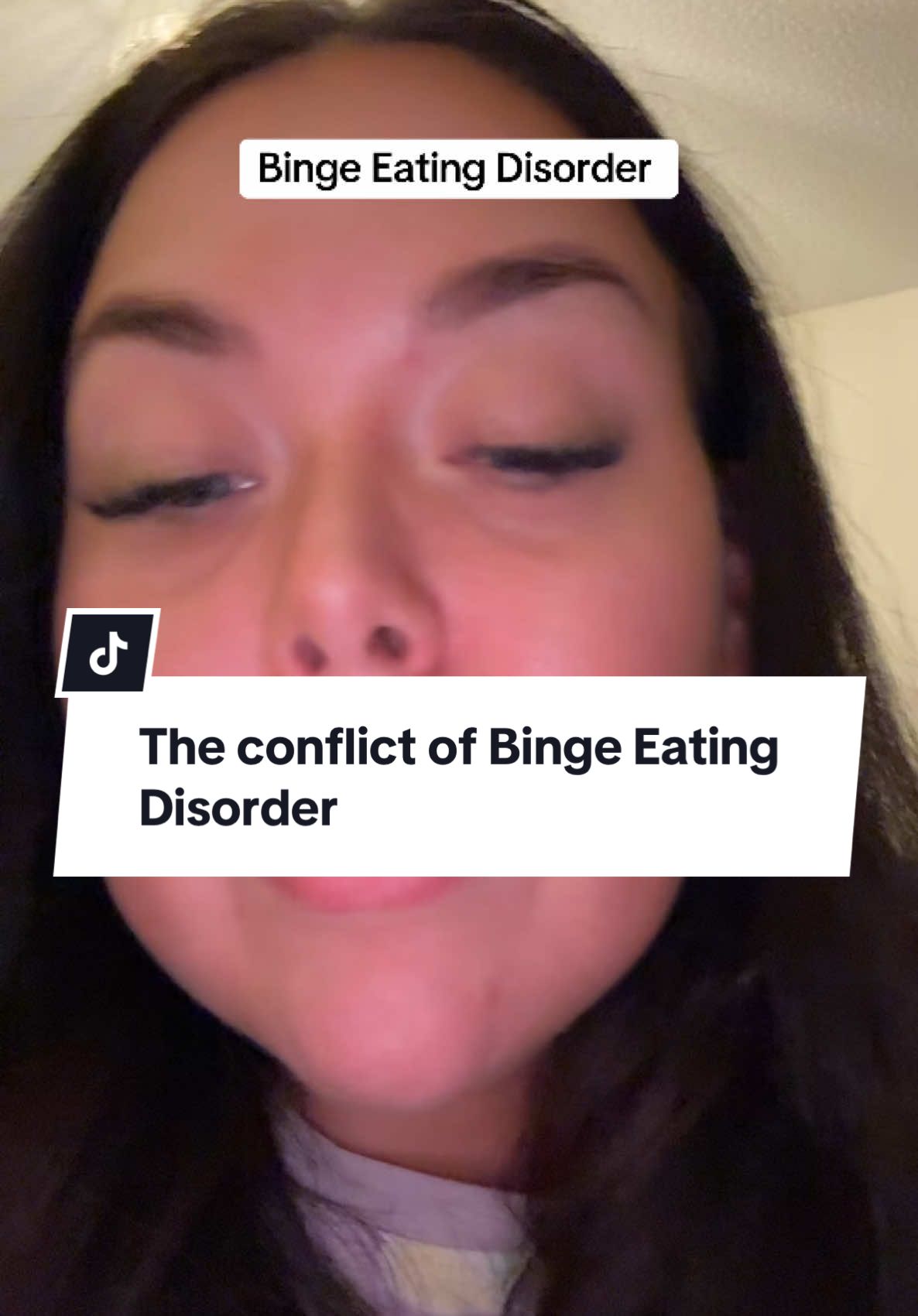 And on top of that the complete lack of trust in yourself because you know you wont ‘start’ tomorrow. You know the conflict will continue & it’s the conflict that causes so much distress that you become anxious & depressed. Which then plays into your ED even more. Imagine that. #binge #eating #disorder #recovery #fyp 