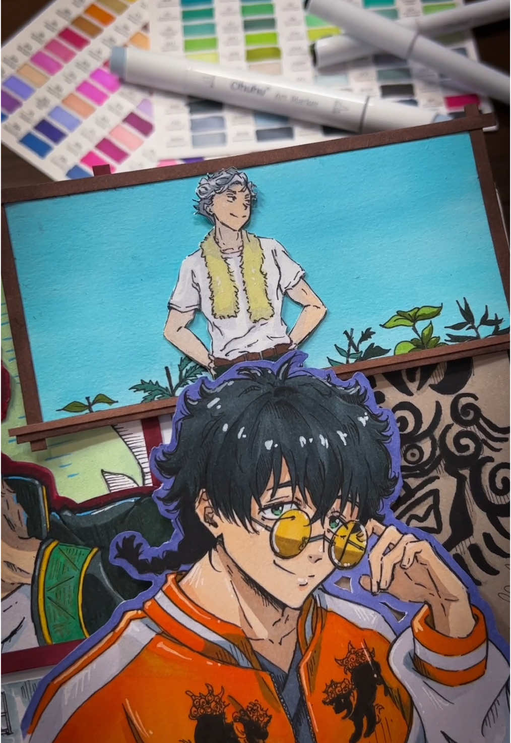 Wind Breaker! I finally finished another edit type drawing video but with color this time 💜 All the supplies in this video are from Ohuhu. I’ve never really used markers before, but I really enjoyed using the Ohuhu markers. I also used their Acrylic pens, mixed media pad, and fineliners for this. #ohuhu #ohuhumarkers #anime #manga #windbreaker #sakuraharuno #togami #hajimeumemiya #hayatosuo #windbreakeredit #animeedit #animation 