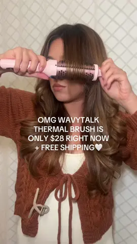 DONT SLEEP ON @wavytalkofficial THERMAL BRUSH💗💗💗 #wavytalk #falldealsforyou #fyp 