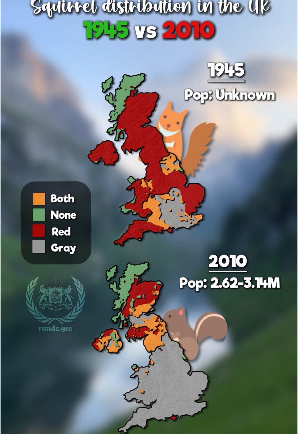 extremely random idea ! for @🦅🥟𝕸𝖀𝕽𝕴𝕮𝕬🇺🇸 #americangeotournament #fyp #fypシ゚ #mapping #viral #maps #mappers #recommended #country #europe #geography #uk #squirrel #redsquirrel #graysquirrel 