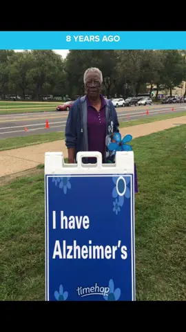 Mom walked with my sister and I 8 years ago in the Walk to End Alzheimer’s 💜💜💜. #livingwithalzheimers #alzheimerssuck #endalz #walk2endalz #alzheimersawareness 