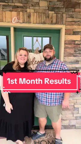 One month results on our Zepbound journey.  We are ao excited for whats to come! #transformation #results #fyp #glp1 #happycouple #couplegoals 