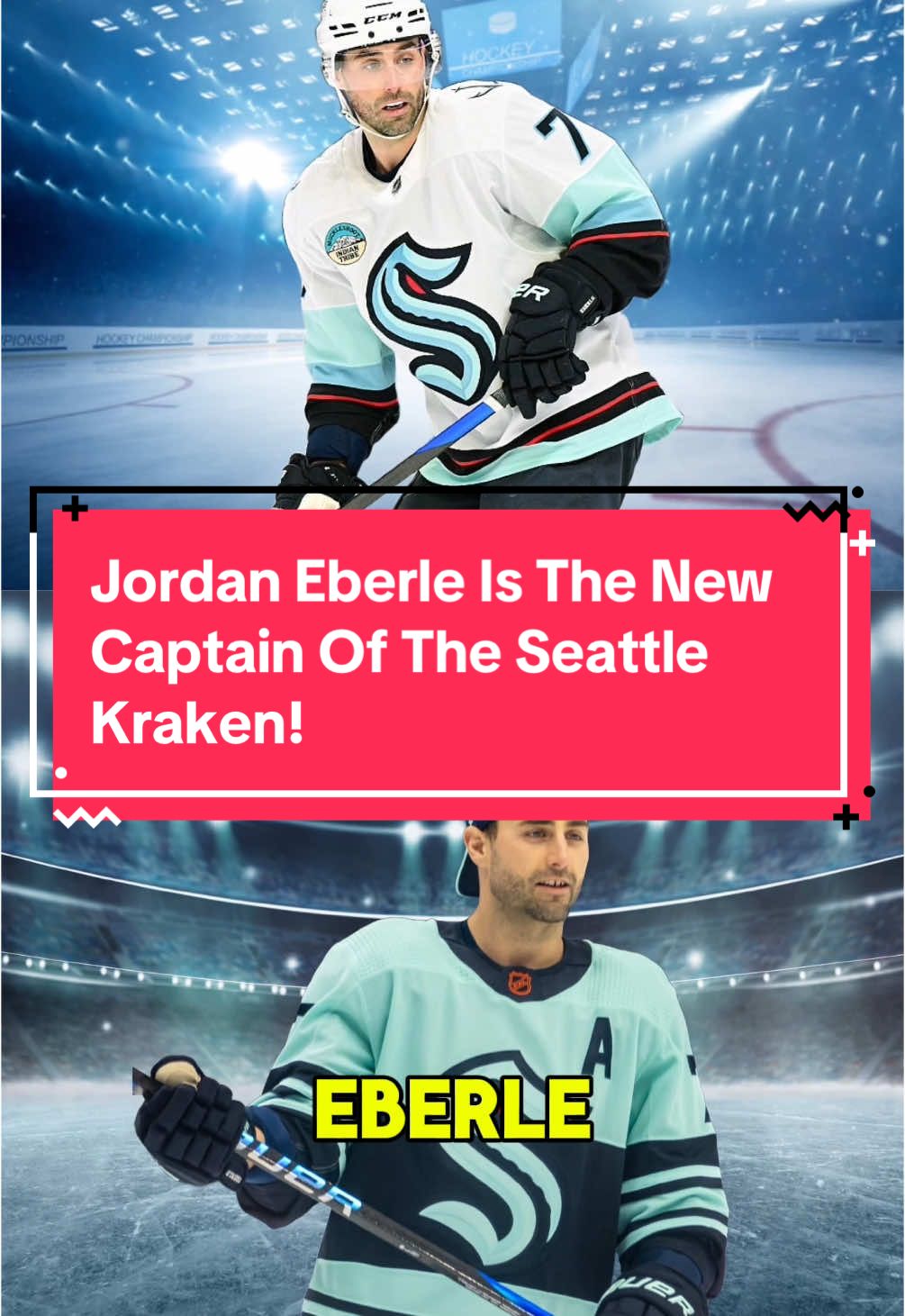 Jordan Eberle Is The Next Captain of the Seattle Kraken! #NHL #hockey #seattle #seattlekraken #kraken #jordaneberle 