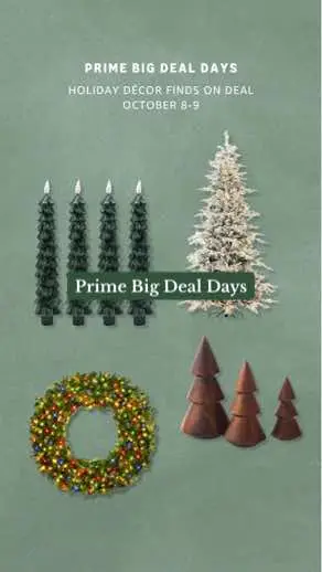 It’s beginning to look a lot like Prime Big Deal Days! Sale ends October 9 at midnight PT 🎄 Shop deals on festive finds now at the link in bio. #amazonfinds #amazondeals #primebigdealdays