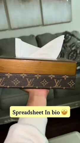 LV Tissue Box - Spreadsheet in bio 🤯 #quality #spreadsheet #linkinbio #fashion #louisvuitton 