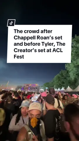Replying to @C Twizzle it was just a bit chaotic 😅 🎥: @Kianna  #aclfest #acl #chappellroan #tylerthecreator #austincitylimits 