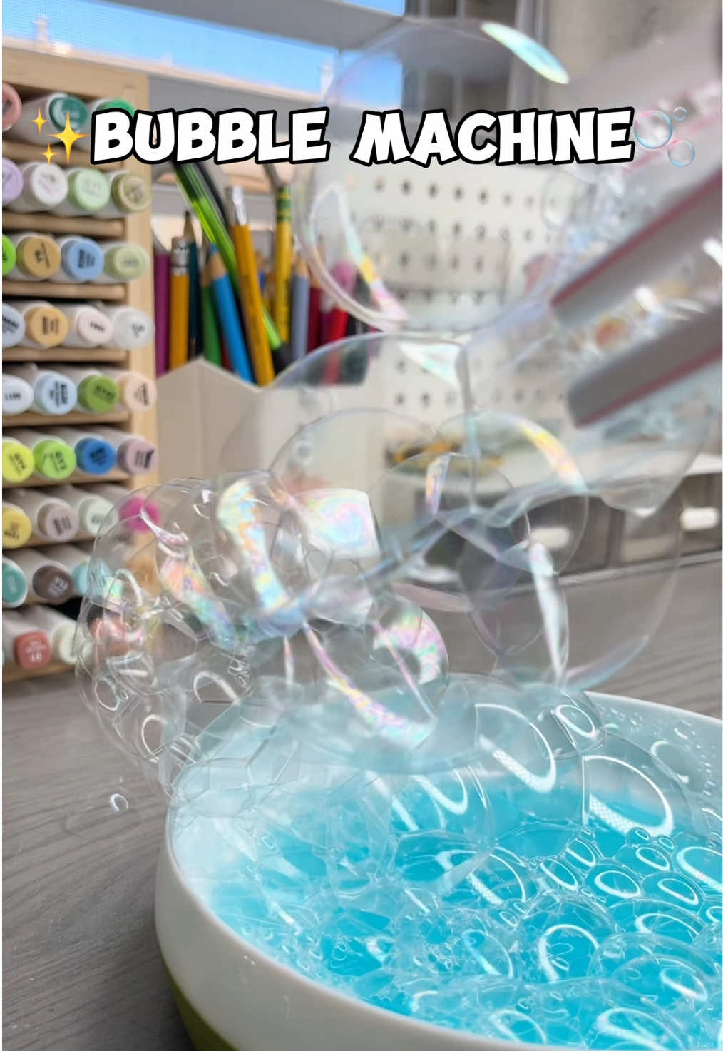 🫧Diy bubble machine✨ #DIY #crafts #craft #papercraft #cutecrafts #diybubblemachine #thingstodo #cute 