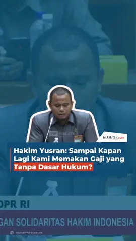 Hakim Pengadilan Agama Tanjung Pandan, Yusran Ipandi menuturkan sebenarnya para hakim sudah membahas terkait pengunduran diri karena merasa memakan gaji dengan tanpa dasar hukum. Hal itu diungkapkan dalam audiensi Solidaritas Hakim Indonesia (SHI) dengan pimpinan DPD RI di Gedung Nusantara V, Senayan, Jakarta, Selasa (8/10/2024).  Sumber: TVR Parlemen Kreatif: Safira Nurulita Produser: Tri Indriawati #hakim #gajihakim #gajihakimkurang 