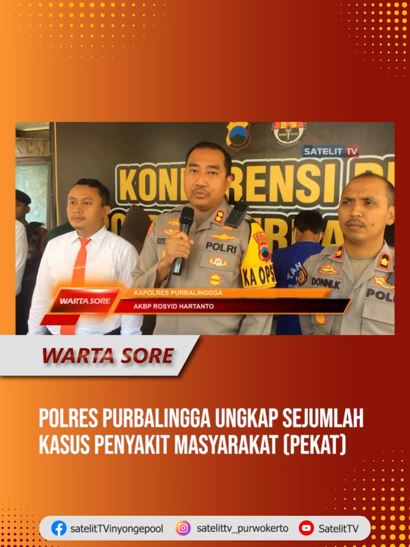 POLRES PURBALINGGA UNGKAP SEJUMLAH KASUS PENYAKIT MASYARAKAT (PEKAT) #berita #beritatiktok #jateng #jawatengah #beritahariini #banyumas #beritaviral #2024 #purwokerto #satelittvpurwokerto #satelittv #virał #news #fypp #fypindonesia #fyp #viralindonesia #viraltiktokvideo #viral tiktok #ngapak #purbalinggafyp #purbalingga