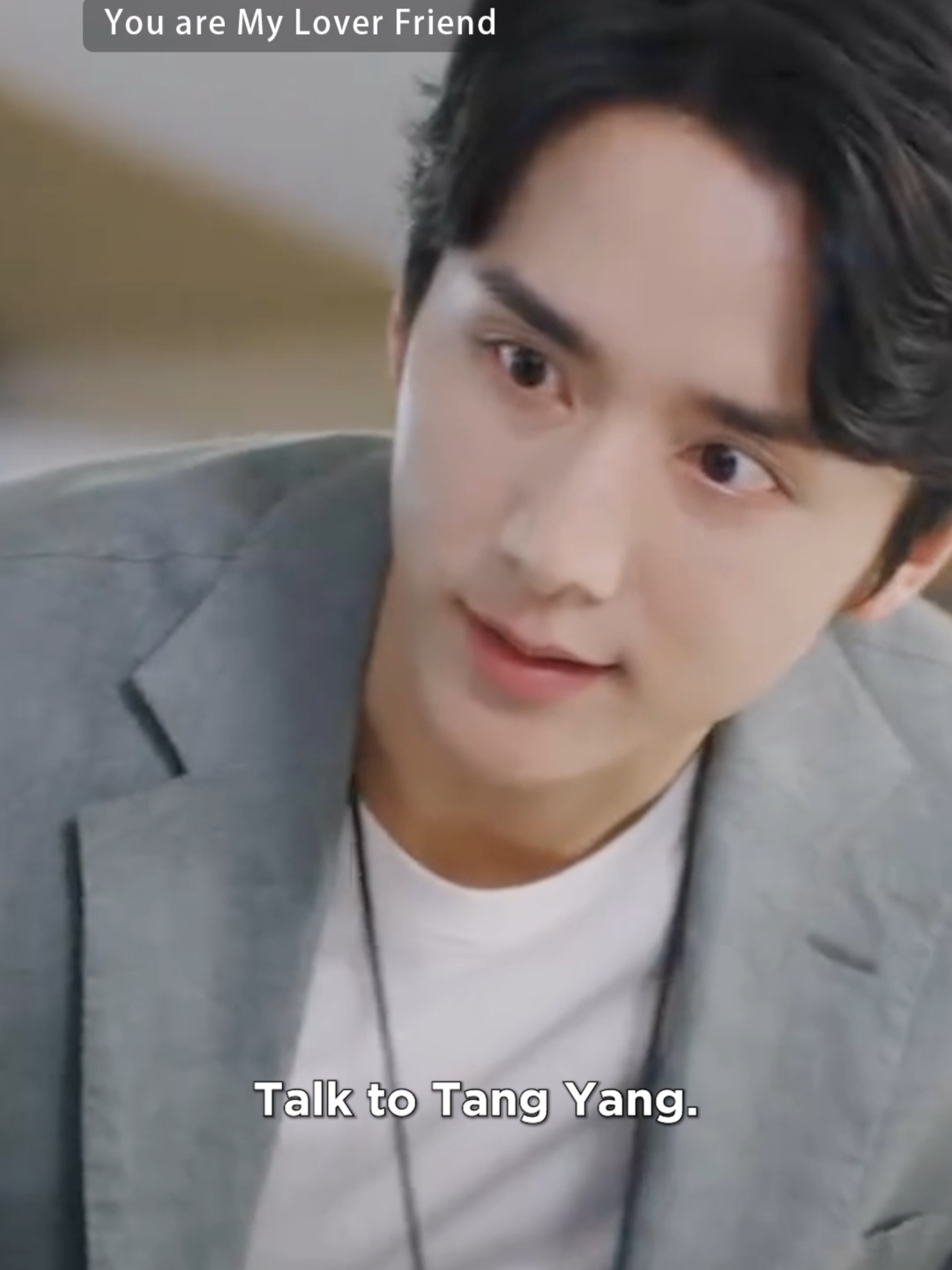 He is using his boyfriend's right🤣 #YouareMyLoverFriend#WeTV#chinesedrama#cdramafyp#fyp