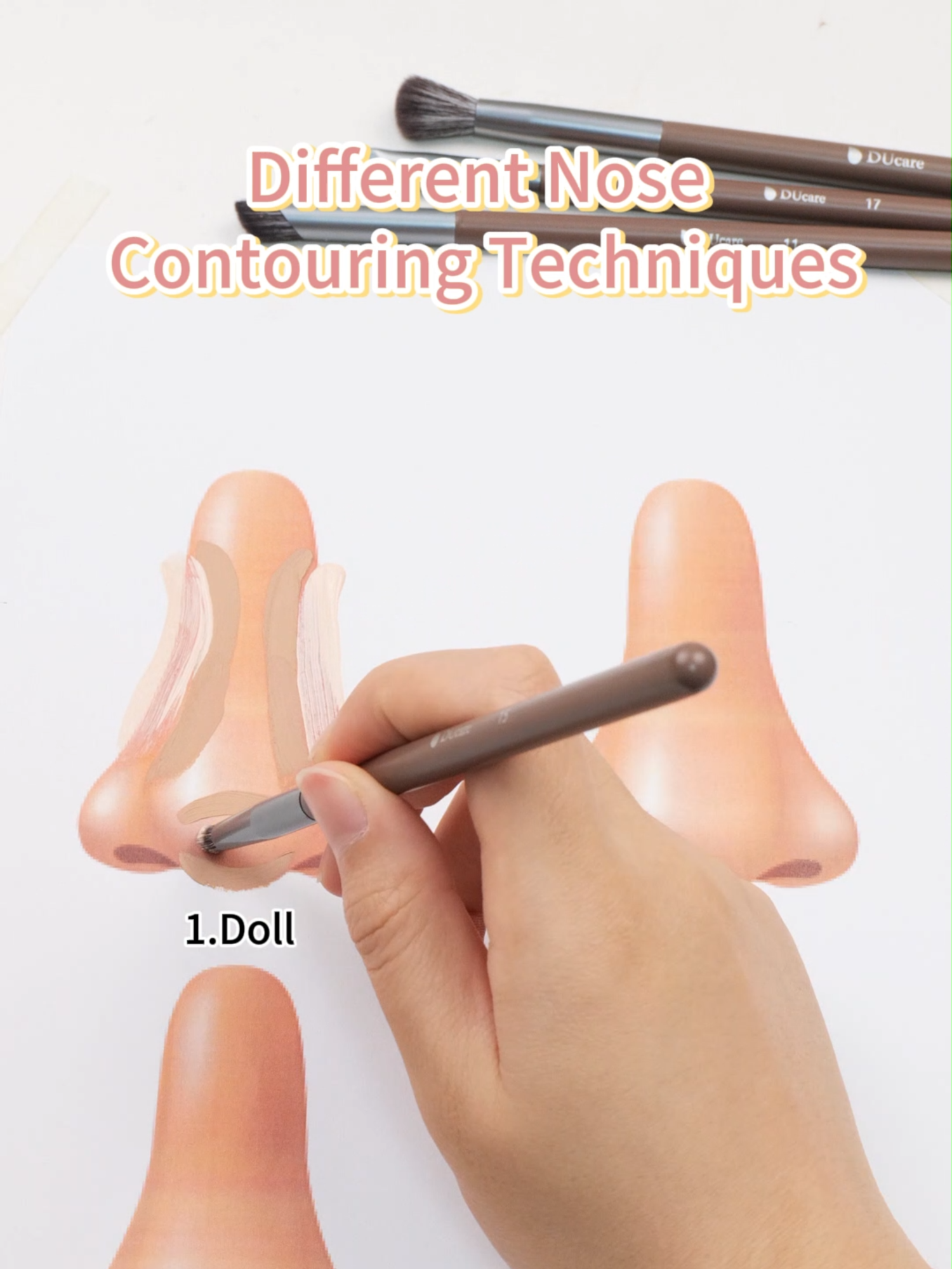 Different nose contouring tips~~~🤓🤓#ducare #makeup #recommend #makeuphacks #beauty #makeupartist #makeupforgirls #makeupbrushes #tiktokusa #tiktokamerica #contour