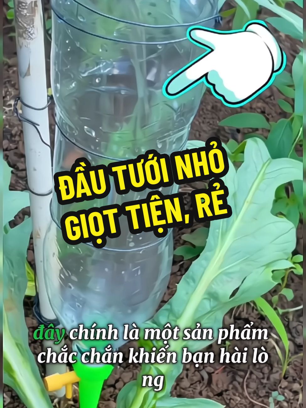 Đây chính là một sản phẩm chắc chắn khiến bạn hài lòng nếu bạn có trồng cây cảnh trong nhà. Chỉ với vài ngàn 1 cái, nó là đầu tưới cây tự động nhỏ giọt gắn chai nước, với thiết kế thông minh có thể gắn vào hầu hết các loại chai nước để tưới cây trong trường hợp vắng nhà, những dịp nghỉ lễ, tết, đi chơi xa không có ai ở nhà, thì đây là dụng cụ rất hữu ích để tưới cây, giúp cây luôn tươi tốt những dịp bạn đi xa hoặc bận rộn đi làm. Tiết kiệm nước tối đa, nhỏ gọn và tinh tế, dễ dàng sử dụng.  Có van điều chỉnh tốc độ nhỏ giọt. Sản phẩm cực kỳ hữu ích mà giá lại rẻ, anh chị bấm vào link bên dưới để đặt mua nhé.