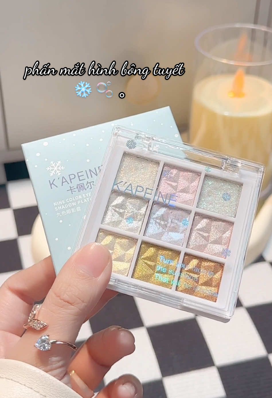 phấn mắt hình bông tuyết#bongmat #eyeshadow #makeup #xh #xuhuong #xhuongtiktok #tiktokshop99 #nghechuchot #ry168891 