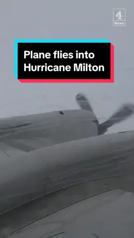 This is what it's like to fly through a Category 5 hurricane. More than a million people in Florida have fled their homes with the storm expected to hit on October 9. #HurricaneMilton #Milton #Florida #Hurricane #Weather #America #WorldNews #Channel4News