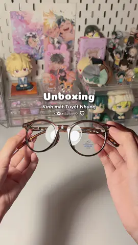 Em kính mình thích nhất từ trước tới giờ😭💕 #unbox #unboxing #matkinh #glasses #tuyetnhung #kinhmat #review #fypシ 