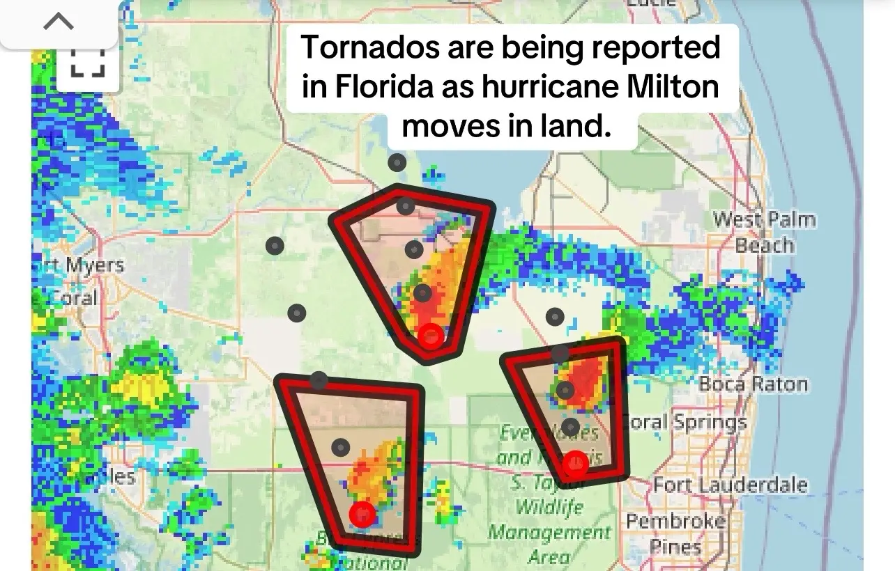 Hurricane milton #fyp #hurricane #hurricanemilton #florida #ocean #tornado 