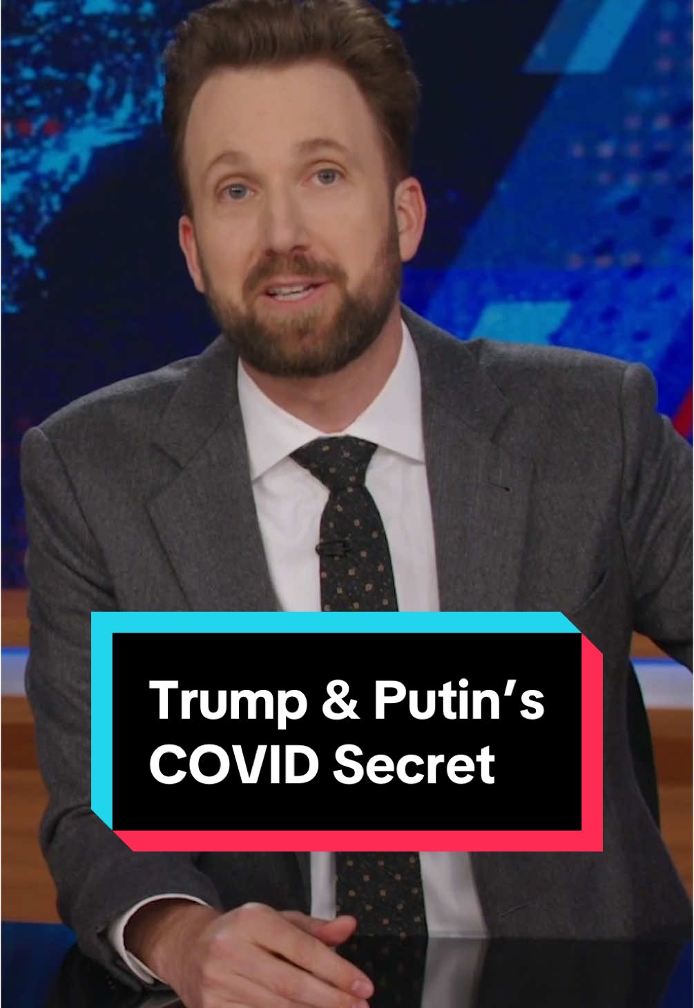 Turns out Trump gave Putin secret COVID tests while he told Americans to drink bleach #DailyShow #Trump #Putin #COVID 