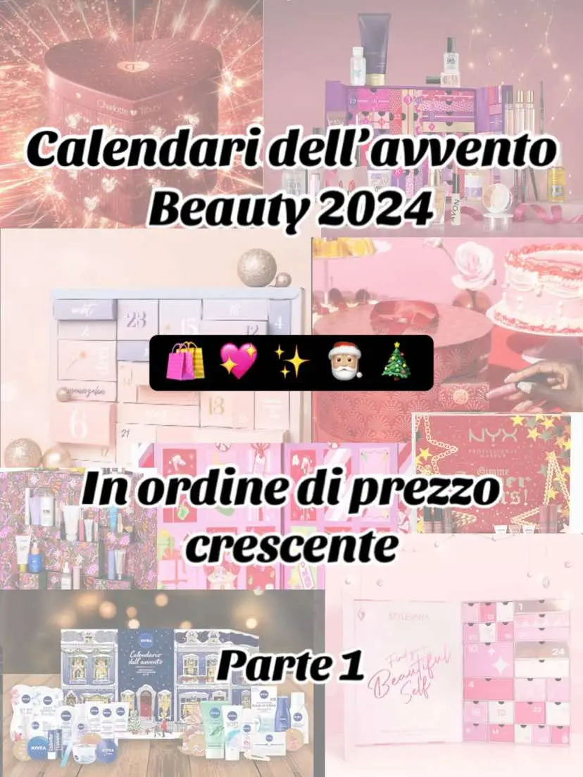 Volendo acquistare un calendario dell’avvento beauty ho fatto una piccola ricerca e ho pensato di condividerla! Ecco quindi la prima parte dei calendari che ho trovato in ordine crescente di prezzo! ✨🫶🏻 presto la parte 2 💖 vi avviso, sono tantissimi! 😍 voi lo avete già acquistato? #shopping #beauty #calendariodellavvento #adventcalendar #BeautyTok #cosmetics #fyp