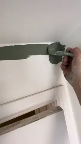 Painting Green #painting #paint #painter #cuttingin #satisfying #interiordesign #green #colour #howto #fyp #workout 