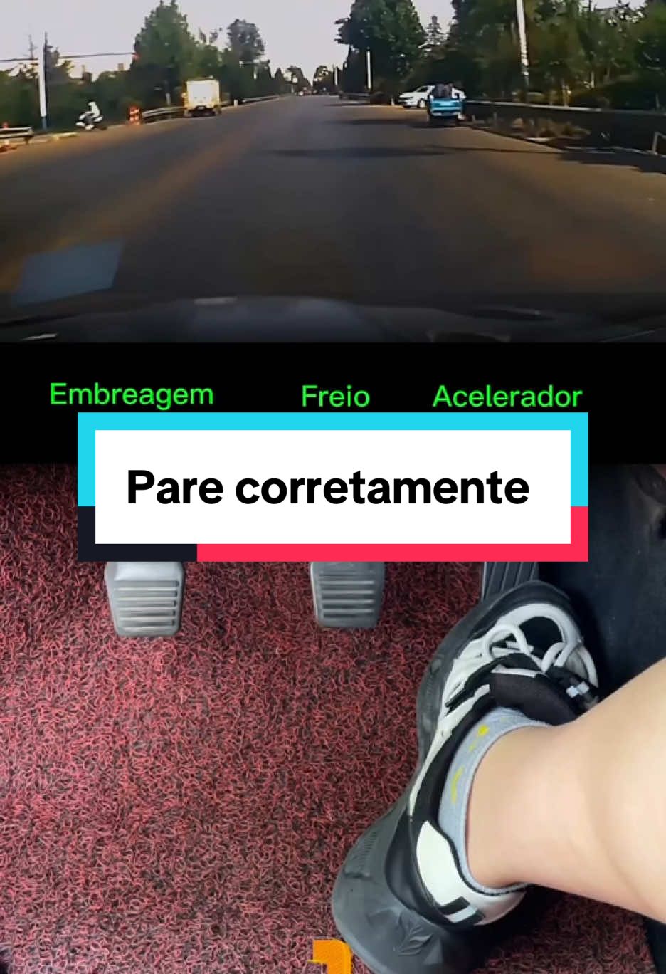 Use o acelerador, freio e embreagem da forma correta #carro #autoescola #automovel