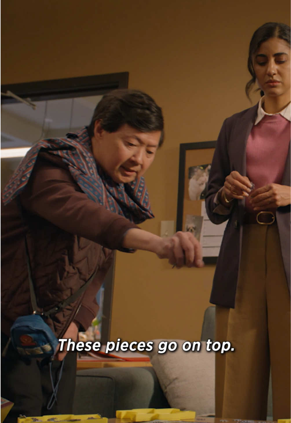 puzzle club is a sacred space! 🧩 watch #animalcontrolfox anytime on @hulu. #joelmchale #kenjeong #vellalovell #michaelrowland #puzzle #jigsawpuzzle #alpha #comedy