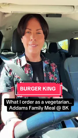 The spooky Addams Family Meal is out @Burger King #burgerking #drivethru #fastfood #mukbang #addamsfamily #vegetarian 
