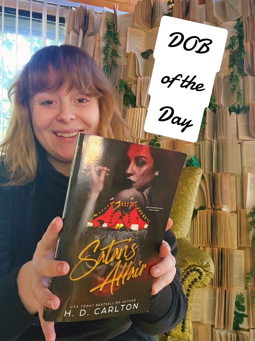 DOB of the Day Drink Outfit Book! #darkbooks #serialkiller #darkromance #satansaffair #BookTok #booklover #reading #currentlyreading  #hdcarlton  #spookyseason  #romancebooks 