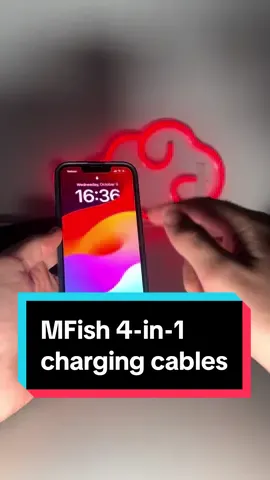 If you want fast charging cables, get this 240W 4 in 1 cable from MFish! #calble #mfish #charging #chargingcable #falldealsforyou #tiktokshop #treasurefinds 