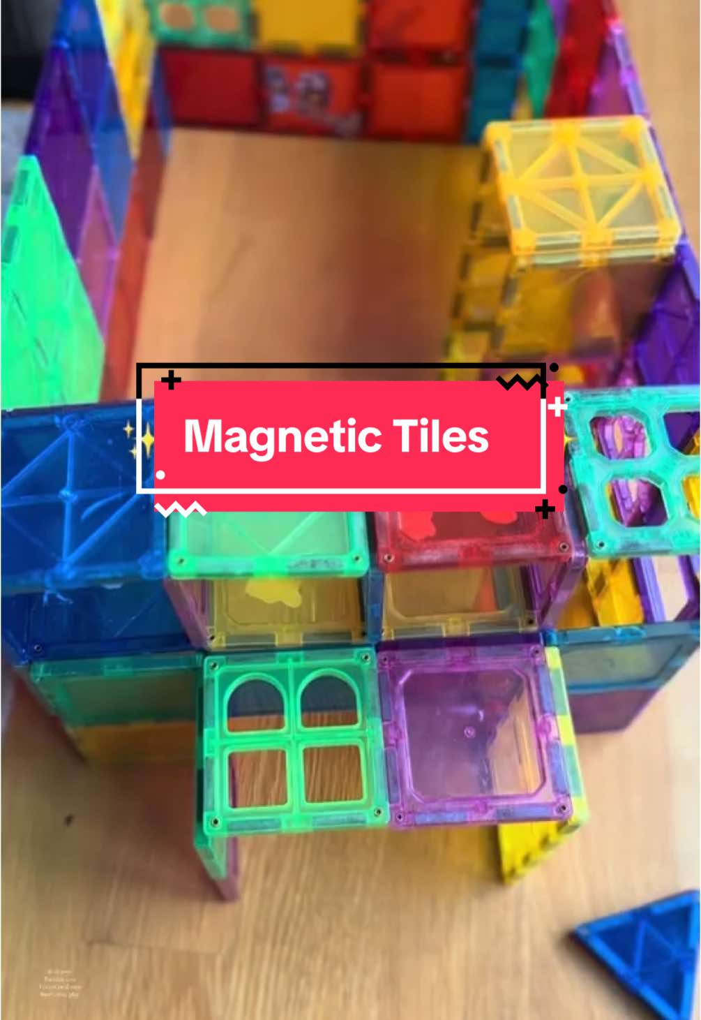 Magnetic tile set! The endless amount of building, interactive play and using your imagination!  #TikTokShopBlackFriday #TikTopShopCyberMonday  #FallDealsForYou #TikTokShopHolidayDeals #tiktokshopholidayhaul 