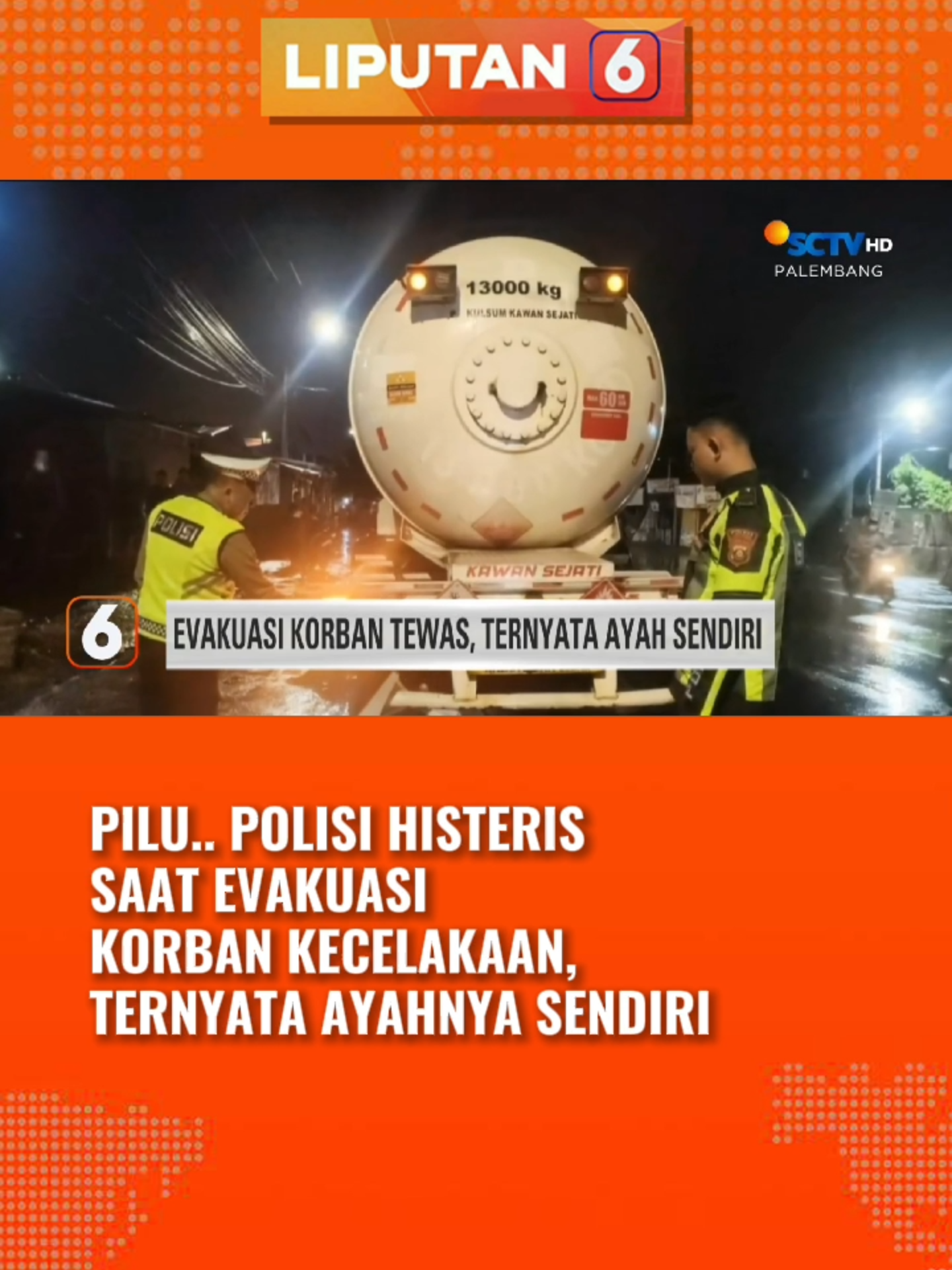 Sedih banget.. 😢 Turut berdukacita ya, Pak.. #polisi #evakuasi #newssctv #beritatiktok #tiktokberita #tiktoknews #fyp #foryou #fypindonesia #liputan6pagi #liputan6sctv #longervideos