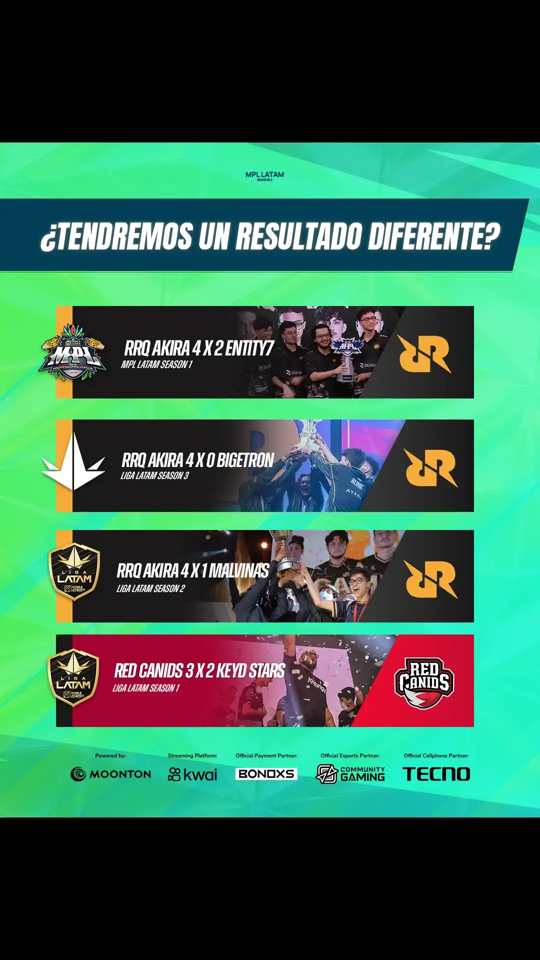 Las últimas finales de nuestro escenario competitivo fueron MUY GOOD. 😎 ¿Podrá Maycan Evolve sacarle el invicto a RRQ Akira? 👀 #MobileLegendsBangBang #MPLLA #MPLLAwards