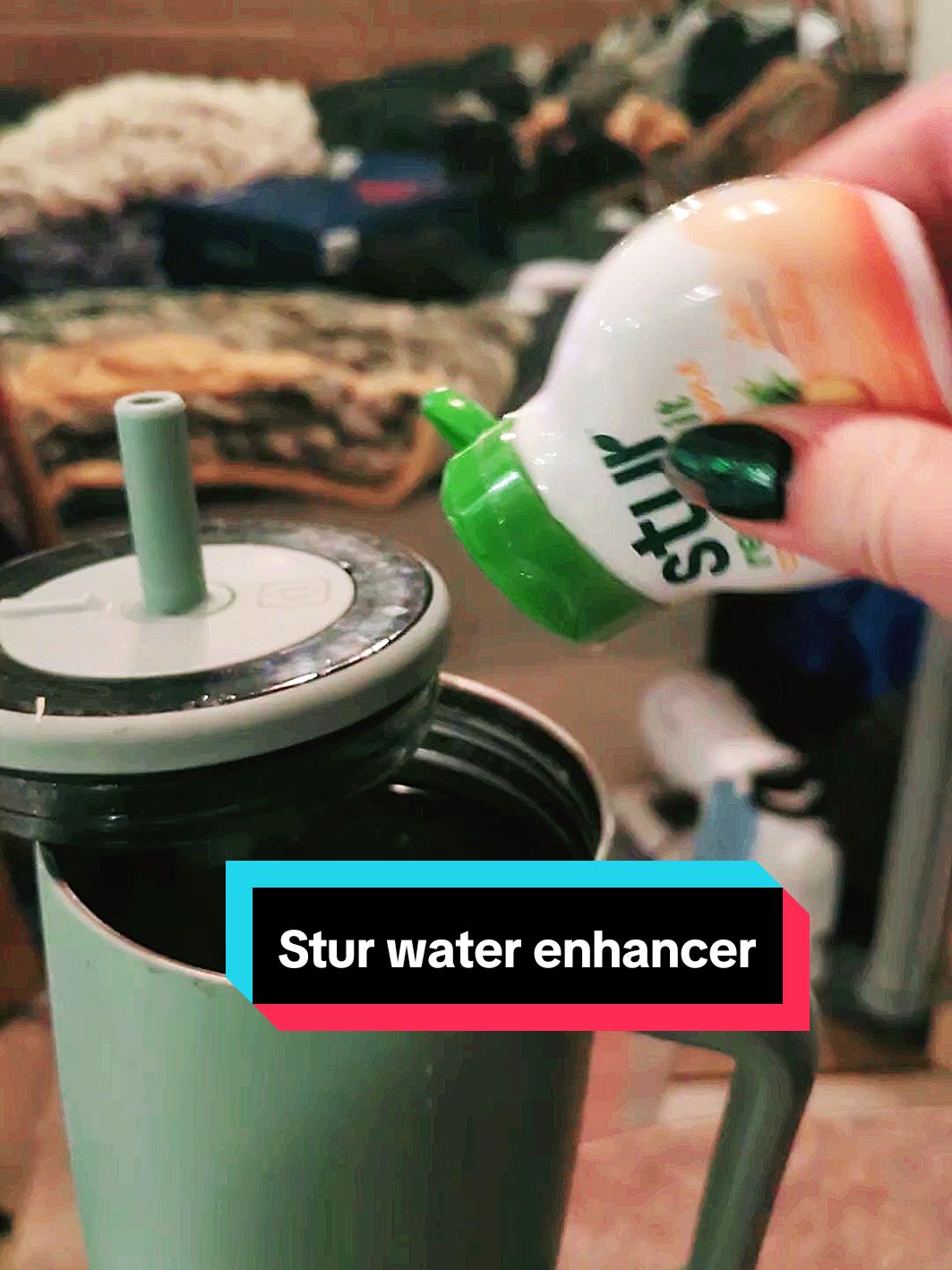 I can just give my kids this and they call it juice without all the extra sugars and it makes me drink a ton more water! water can get boring but not with #stur #waterenhancers #watertiktok #hydration 