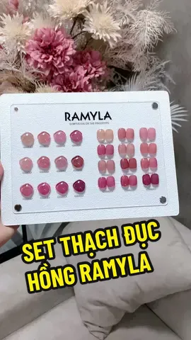 Set thạch đục hồng Ramyla đã về #nghithaonail #đồnailnghithao #nghithao #nails 
