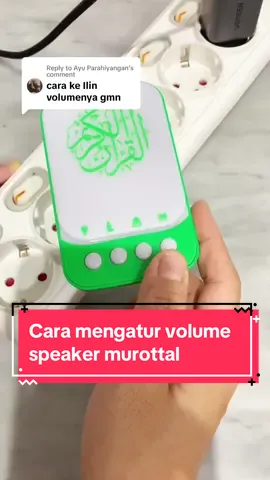 Replying to @Ayu Parahiyangan begitu ya kak cara mengatur volume suaranya. Speaker murotal yang bisa juga  lampu tidur. Gak cuma murotal, ada zikir dan ruqyah juga loh. Alhamdulillah nemu juga alat ini pas banget memang aku perlu jadi gak repot lagi nyetel murotal di rumah. #speakermurotal #speaker #murotal #zikir #ruqyah #murotalspeaker #murotalalquran 