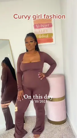 #onthisday #jumpsuit #tiktokshopmusthaves #hyz #blackgirltiktokers🤎 #curvygirl #midsizefashion #fallfashiontrends 