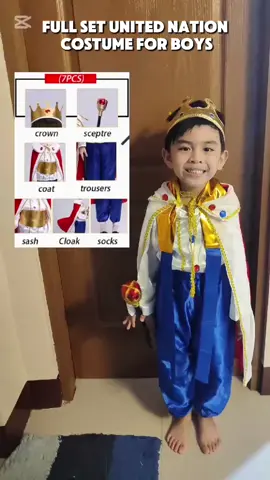 Full set na! 7 pcs na agad!  #unitednations #unitednationcostume #unitednationcostumeforboys #costumeforboy #costumes #australiancostumes 