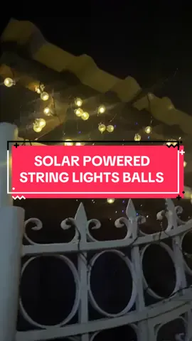 12 METER 100 LED BALL STRING LIGHTS NA SOLAR PA!!😮💛 #fyp #foryou #solarlight #solar #christmastiktok #christmaslights #solarpoweredlight #solarpowered #christmaslightballs #ledstringlightballs #stringlightbulbs #outdoorchristmasdecor #tiktok #affiliate #affiliatemarketing #tiktokaffiliate #tiktokviral 