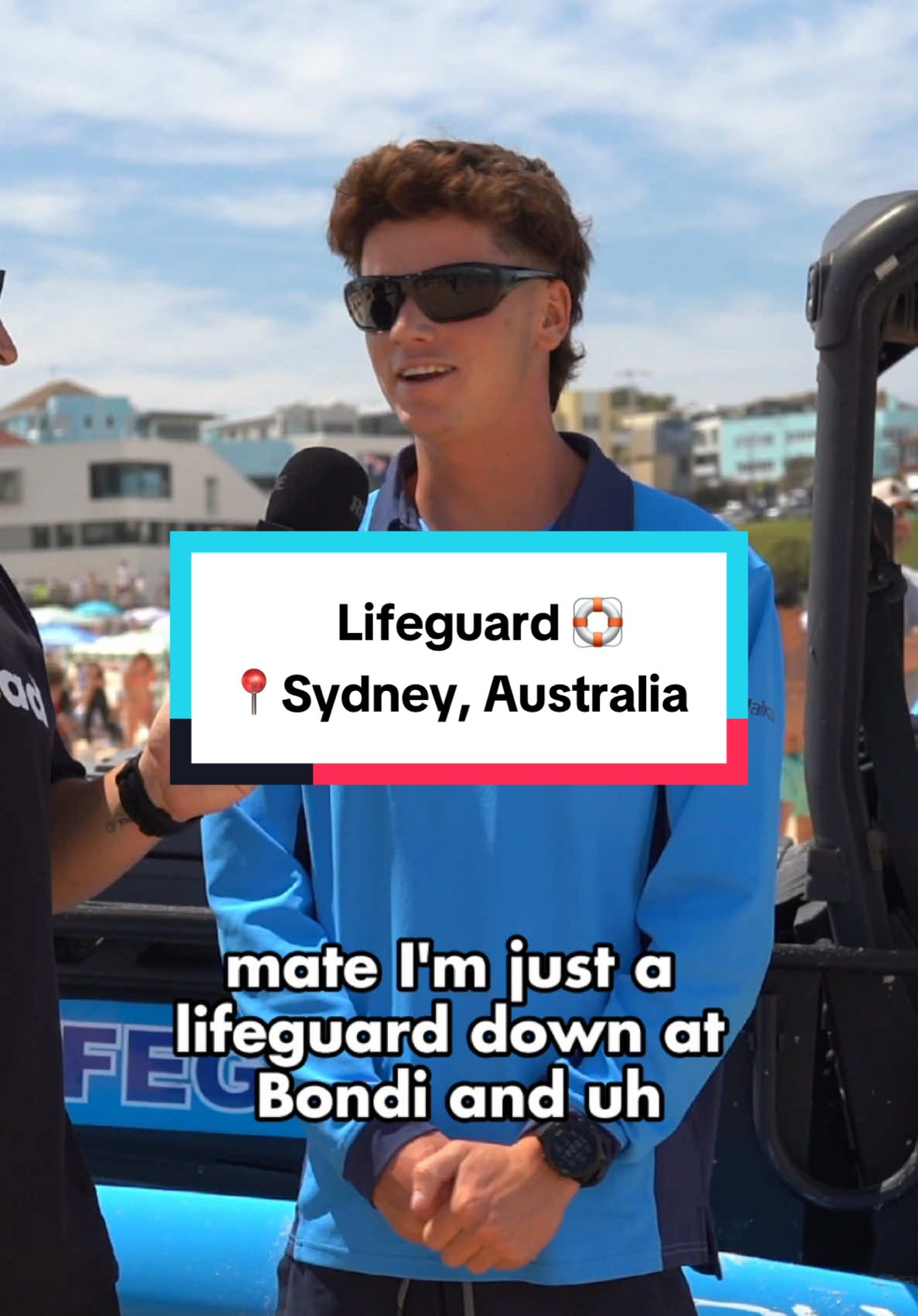 What’s it like working as a Lifeguard on Bondi Beach📍Sydney, Australia @@Bondi Rescue🛟 ##salarytransparency##jobs##sydney##streetinterview##paytransparency###getahead##interview##bondi