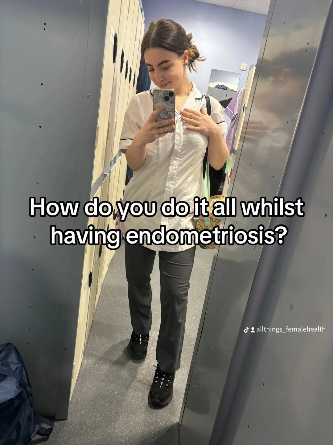Honestly, it’s hard trying to live life of endometriosis  but I am finding ways to manage my condition. Follow for more funny, relatable and education female health content. Plus all the pelvic health Phyisotherapy content you need 🫶💓 @allthings_femalehealth  ##endometriosis##endometriosisawareness##womenshealthcare##girlssupportgirls##endometrosissymptoms##ChronicIllnessAwareness##menstrualcycle ##chronicpain##wellnessgirl##hiddendisabilities##pelvicfloorexercises##pelvichealth##chronicpelvicpain##pelvicfloor##periods##chronicillness##periodsbelike##periodtalk##menstruation##menstruationmatters##menstrualcycle##lutealphase##follicularphase##ovulation##ovulatinga##femalehealth##feminism##hormonalimbalance##EndMedicalGaslighting##BelieveWomen##HealthEquality