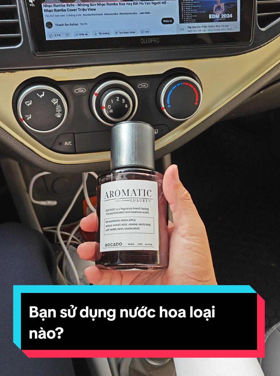 Nước hoa với mùi dịu nhẹ, sang trọng Aromatic Nước hoa cao cấp dành cho xe ô tô #nuochoaoto #nuochoaxehoi #aromatic #letoyota 