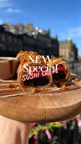 Our brownie sushi just got upgraded! 😍 Available until the end of October! 🤎 #edinburgh #fyp 