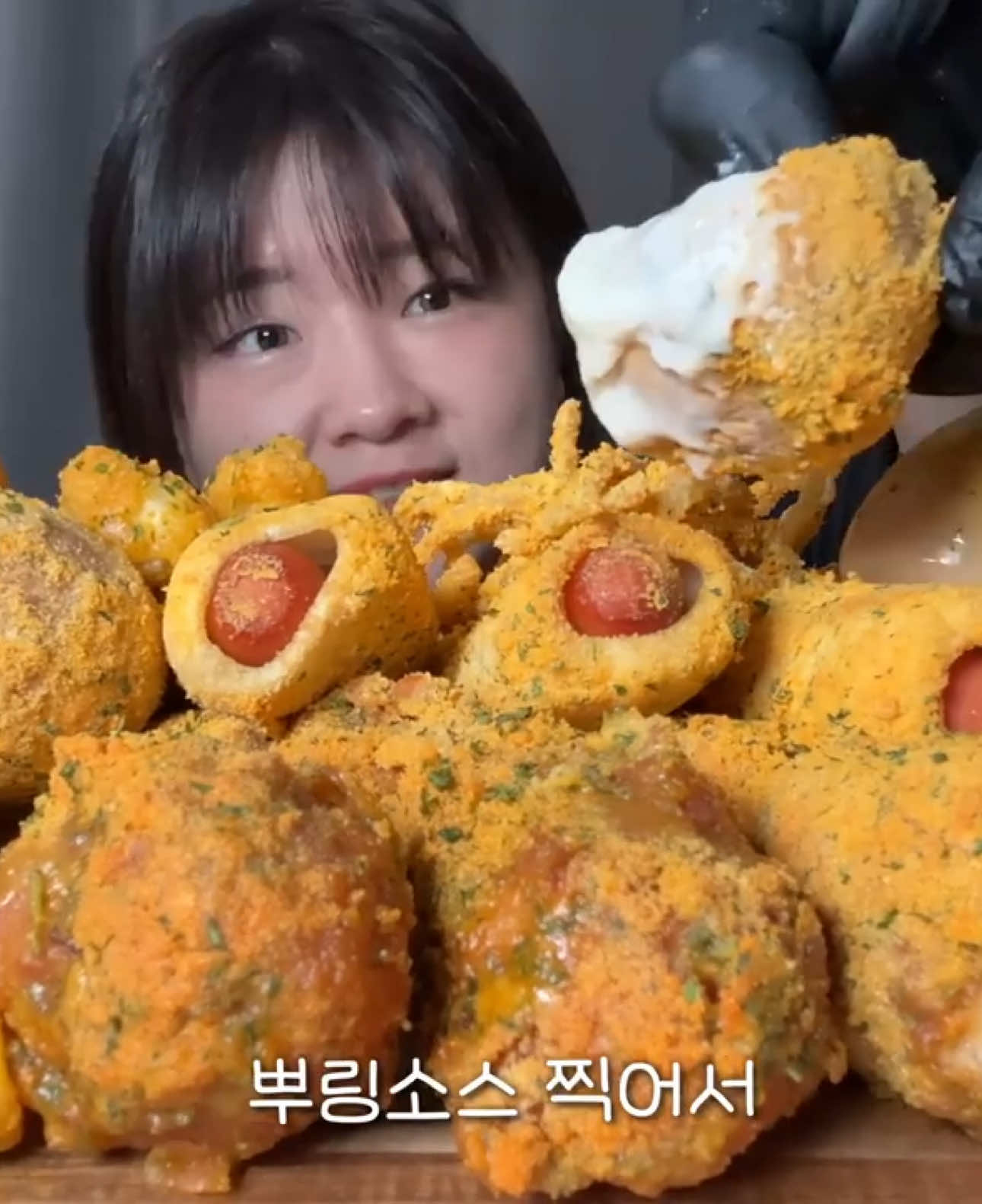 뿌링클 먹방 길게~ (먹방 60 개그 40) #mukbang 