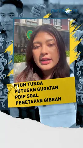 Pengadilan tata usaha negara (PTUN) Jakarta, Menunda pembacaan hasil putusan terkait legalitas Gibran Rakabumingraka sebagai calon wakil presiden pada pilpres lalu. Hal itu disampaikan hakim sekaligus juru bicara PTUN Irvan Mawardi, Kamis (10/10) siang. Agenda persidangan yang dijadwalkan hari ini, Pembacaan hasil putusan gugatan PDI Perjuangan terhadap KPU ditunda hingga 24 Oktober mendatang lantaran Hakim Ketua Majelis PTUN Jakarta, Joko Setioni mengalami sakit. 🎥 Tasya Arnetta - Jurnalis Metro TV #tiktokberita #tiktokmetrotv #ptun #pdip #gibranrakabuming #fyp
