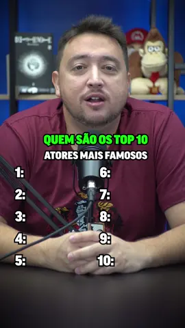 QUEM SÃO OS TOP 10? Atores mais famosos do momento! #trivia #curiosidades #cinema #hollywood #filmes #top10