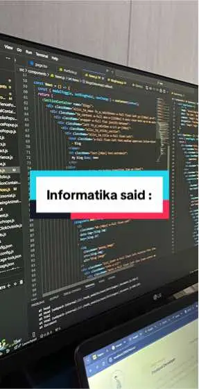 Yang penting kita sudah melakukan apa tugas kita  #informatika #coding #dailycode #developer 