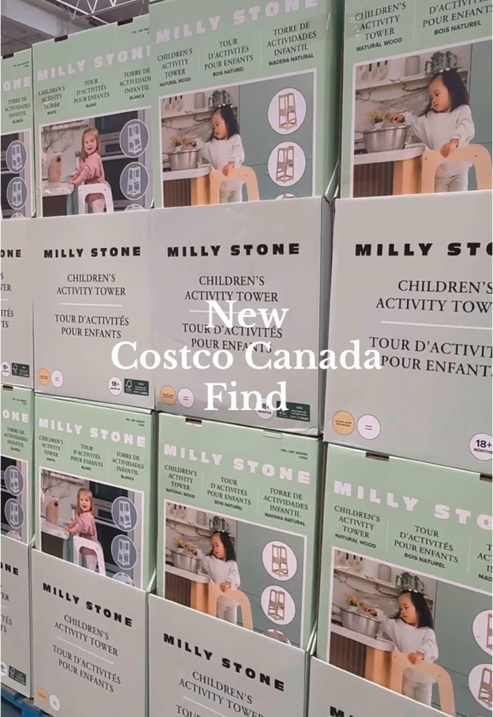 NEW Costco Canada Find! The @MILLY STONE Activity Tower is now available in natural or white for $179.99. Available online and in store at the following locations: 153 E Winnipeg 1128 Oshawa 160 Lethbridge Alberta 254 Grande Prairie Alberta 156 East Edmonton 544 Sherwood Park Alberta 549 South Winnipeg 57 W Winnipeg 1076 Rocky View, Alberta 1234 South Saskatoon 1157 St Albert Alberta 543 NW Calgary Alberta 1381 SW Calgary 164 Red Deer Alberta 251 South Calgary 1296 Regina SK 1112 West Edmonton Alberta 1168 - Guelph 1248 - Waterloo 1273 – Stoney Creek Ontario 1591 – North Oshawa 592 – Richmond Hill  530 – North London 1619 – South London #costco #costcocanada #costcofinds #activitytower #millystone #newatcostco 