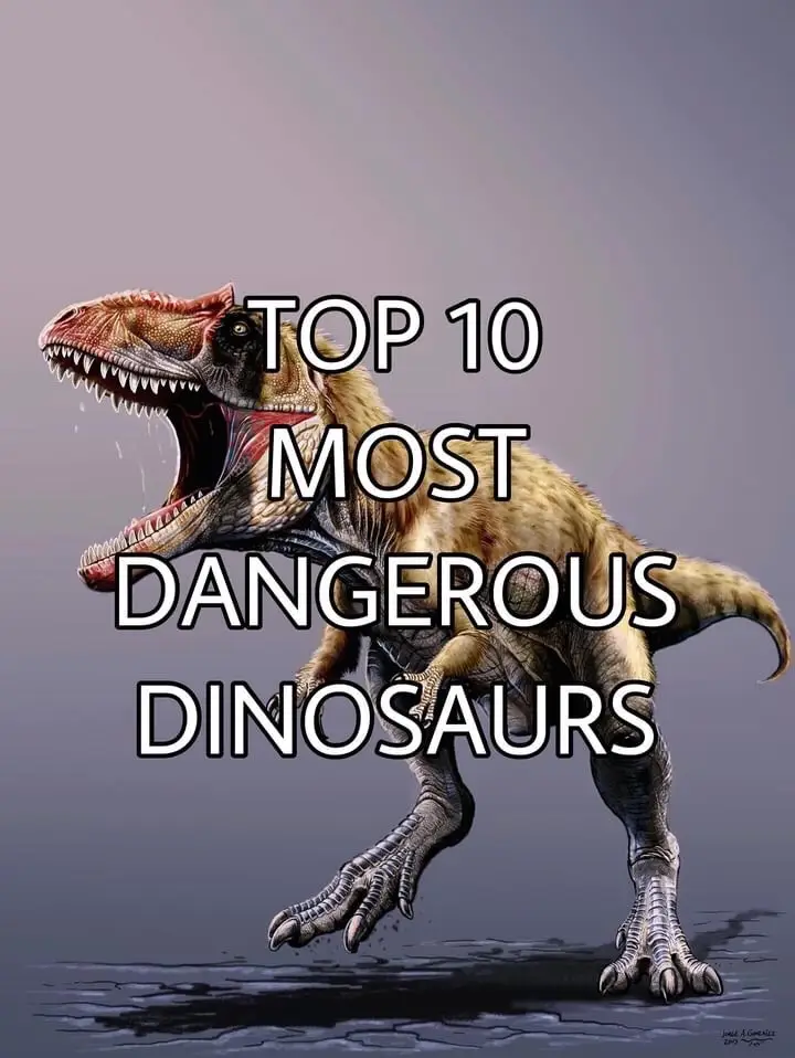 Do you agree with the list? #oldearth #prehistoric #prehistory #dinosaur #extinct #carnivore #trex #spinosaurus #giganotosaurus #velociraptor #dangerous #deadly 